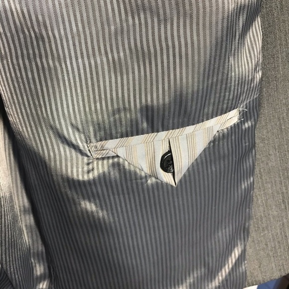 Joe Joseph Abboud Mens Gray Sport Suit Jacket 44R - Picture 8 of 10